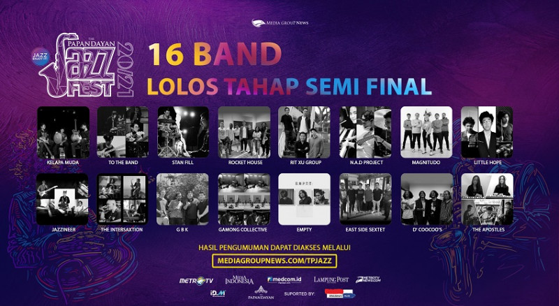 16 Band Lolos Ke Semifinal TPJF International Online Jazz Competition
