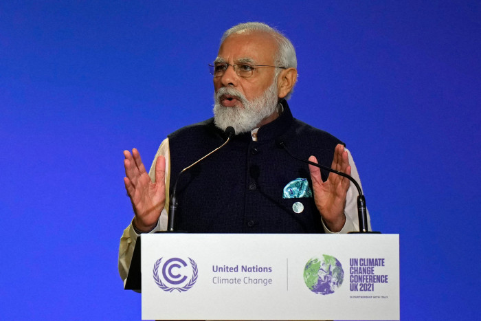 Modi Targetkan India Capai Emisi Nol pada 2070