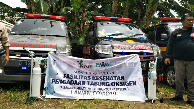 BWA Inovasi Wakaf & PT SMI Kembali Donasikan Tabung Oksigen Bagi Komunitas Ambulans Gratis 