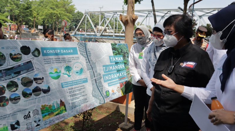Resmikan Ekoriparian Tjimanoek, Menteri LHK: Green Development Telah Diterapkan