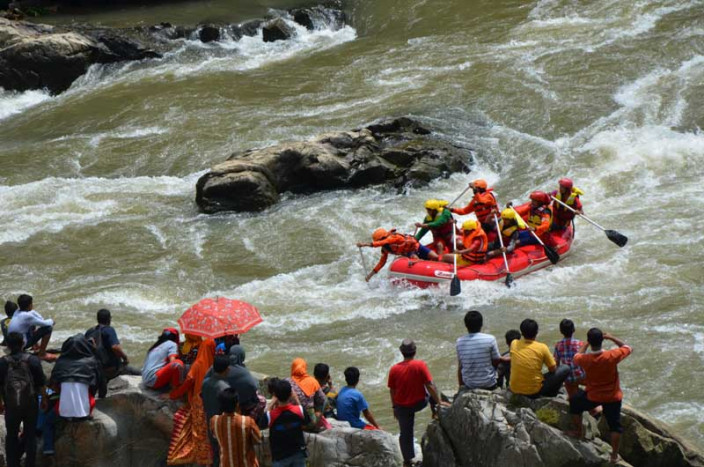 Geo Fun Rafting 2021 di Geopark Merangin Jambi Berlangsung Sukses