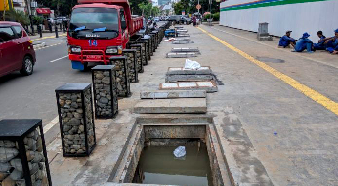 Pendapatan Parkir di Cikini Berkurang Usai Trotoar Dilebarkan