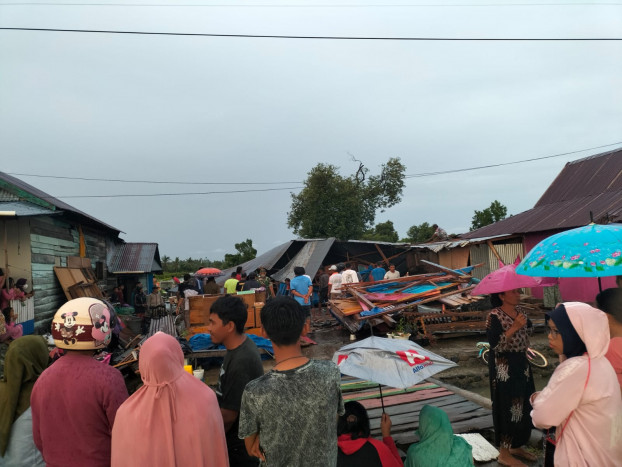 45 Rumah Rusak dan 180 Jiwa Mengungsi akibat Angin Kencang di Luwu