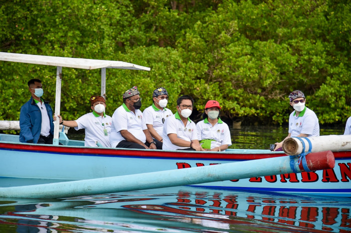 KLHK Lakukan Aksi Bersih Mangrove Bali Bersama Generasi Muda