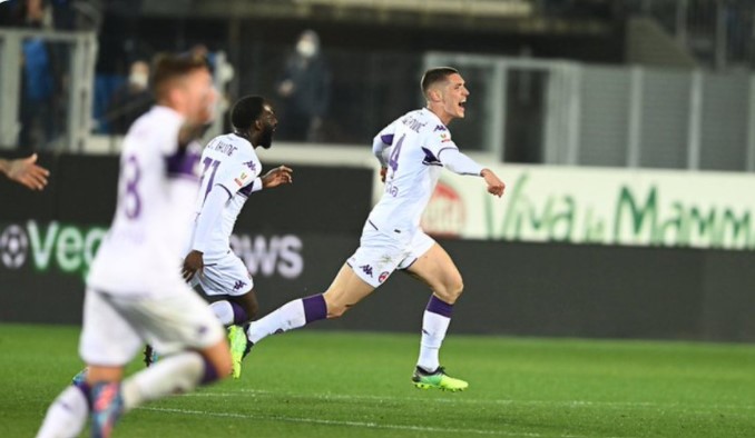 Gol Larut Milenkovic Antar Fiorentina ke Semifinal Coppa Italia