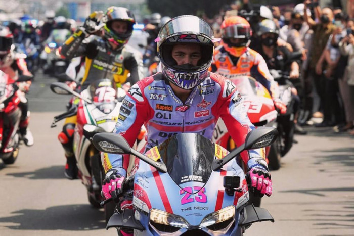 Dukung Kemajuan Olahraga, Antangin Sponsori Tim Moto-GP Gresini Racing Team