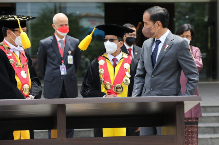 Dampingi Jokowi Resmikan Tower Ki Hadjar Dewantara, Ganjar Tekankan Toleransi-Pancasila