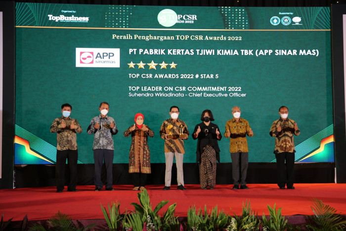 Tiga Unit Usaha APP Sinar Mas Meraih Top CSR Award 2022 
