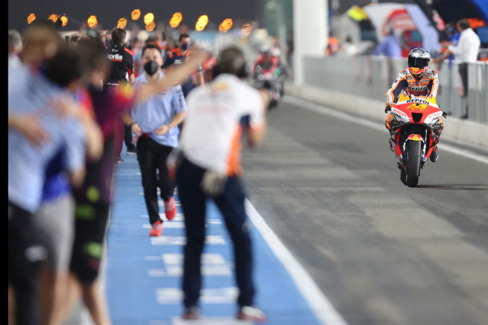 Pembalap Moto-GP Pawai Bersama 16 Maret di Jakarta