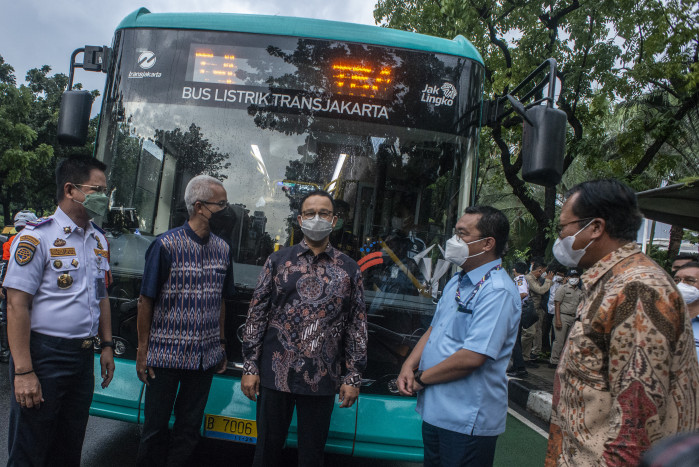 Anies Luncurkan 30 Bus Listrik, Siap Mengaspal di Ibu Kota