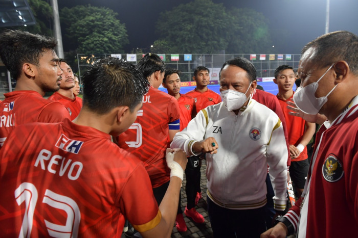 Menpora Saksikan Tim Hoki Indonesia Kalahkan Tim Iran 7-0 di Men’s AHF Cup 2022