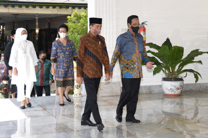 Presiden Jokowi dan Keluarga Silaturahmi ke Keraton Yogyakarta