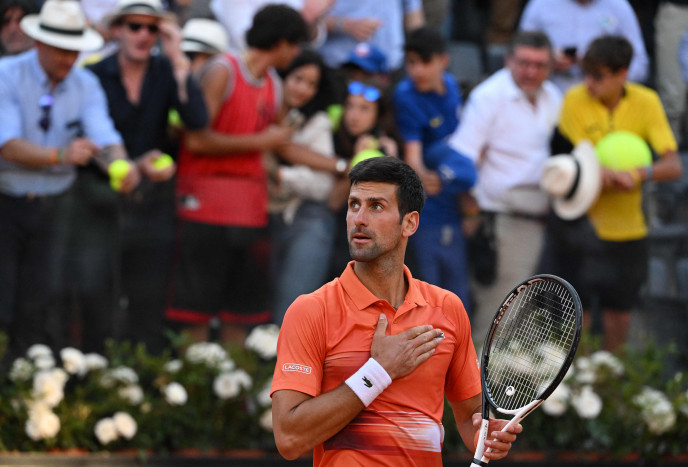 Kalahkan Wawrinka, Djokovic Melaju ke Perempat Final Italia Terbuka