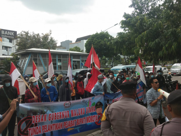 Pemuda Maluku Utara Demo Mendagri Soal Pj Bupati Morotai