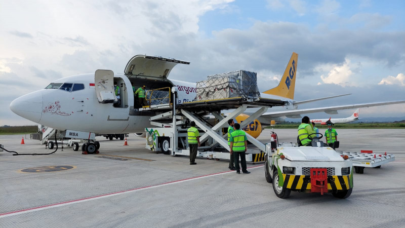 Logistik MXGP Samota 2022 Mulai Berdatangkan di Bandara Lombok