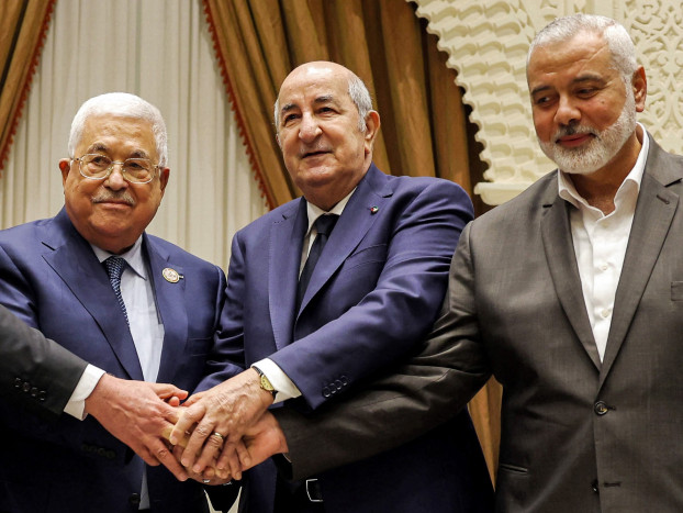 Bersejarah, Presiden Palestina dan Pemimpin Hamas Bertemu di Aljazair