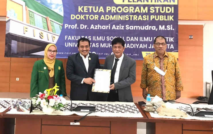 Azhari Aziz Jabat Ketua Prodi Doktor Administrasi Publik FISIP UMJ