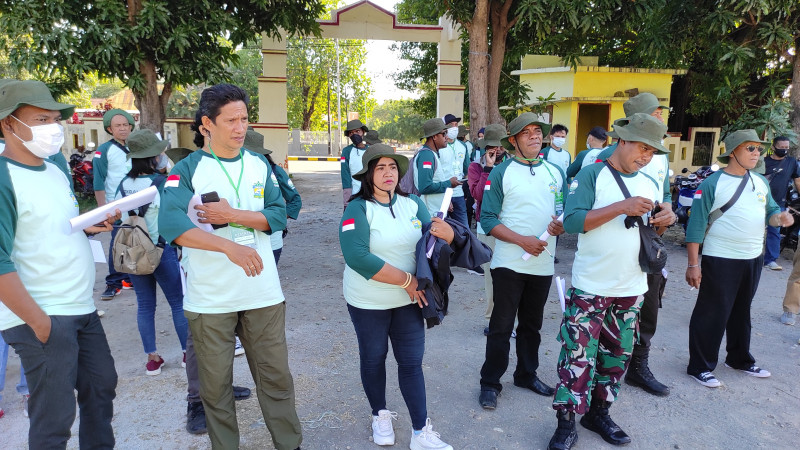 BMKG Gelar Sekolah Lapang Gempa Bumi di Sikka Susur Jalur Evakuasi