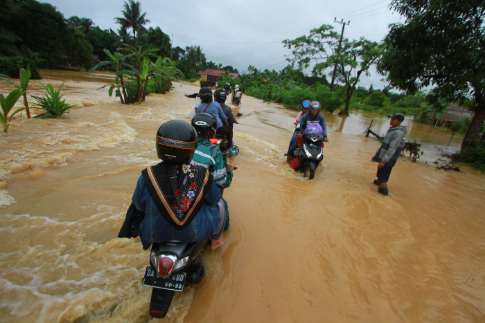 Banjir Landa Pulau Laut Kotabaru