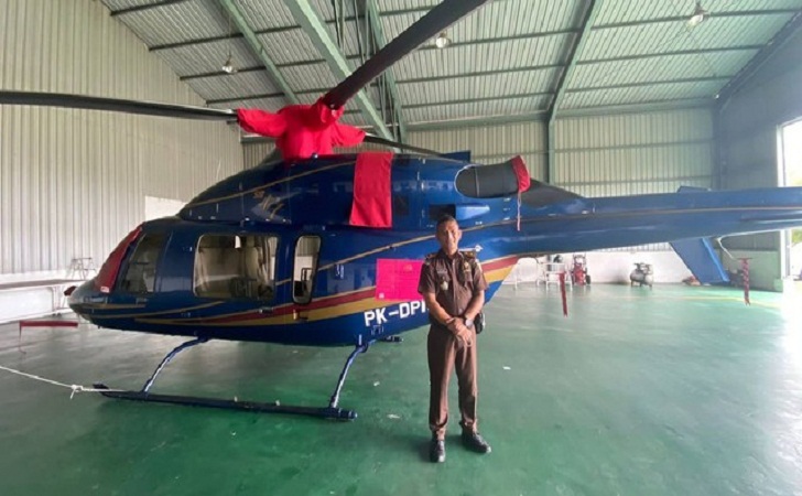 Kejagung Sita Helikopter Bell 427 terkait Korupsi Rp78 Triliun Apeng
