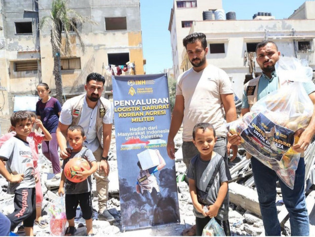INH Salurkan Ratusan Paket Logistik Darurat untuk Korban Gaza