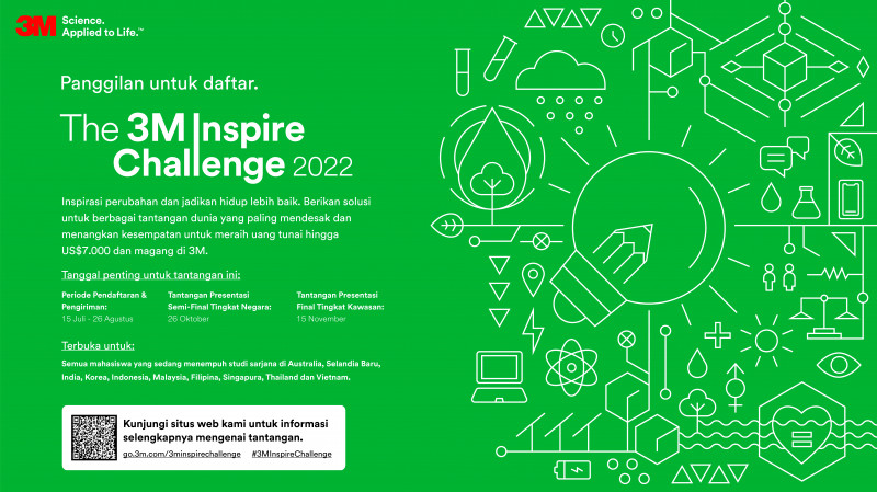 3M Tantang Mahasiswa Ambil Bagian dalam 3M Inspire Challenge 2022