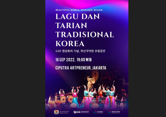Sambut G20, Kedubes Korsel di Jakarta Gelar Pertunjukan Beautiful Korea, Dynamic Busan