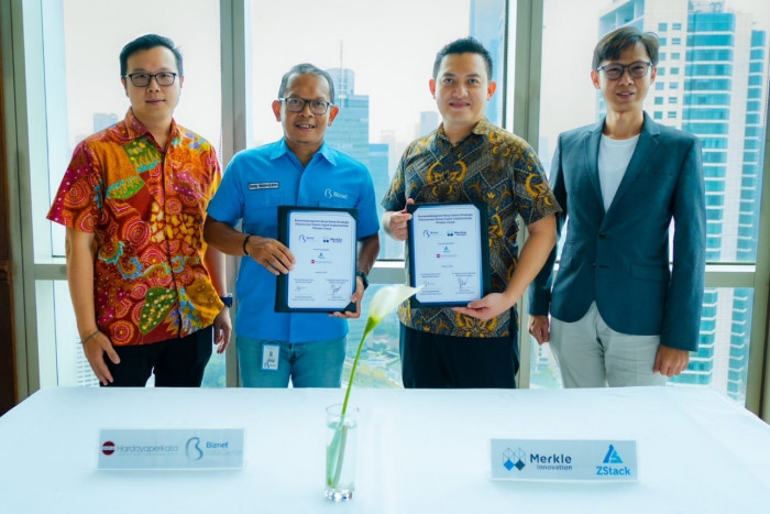 Kolaborasi Biznet Data Center-Merkle Innovation Luncurkan Private Cloud Lintas Perangkat