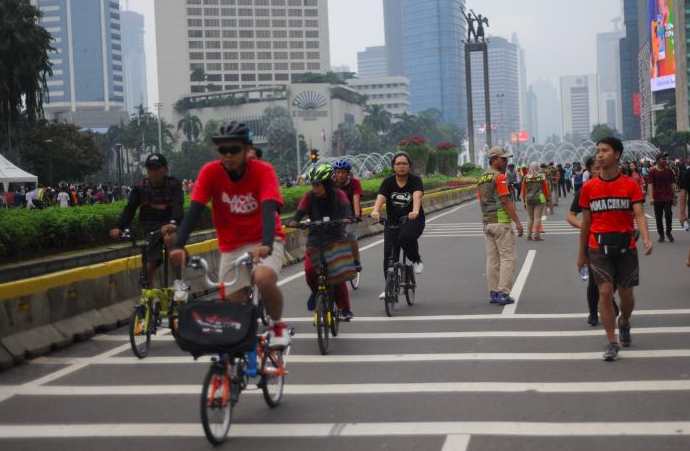 Pejalan Kaki dan Pesepeda Kini Bisa Nikmati Kawasan Semanggi