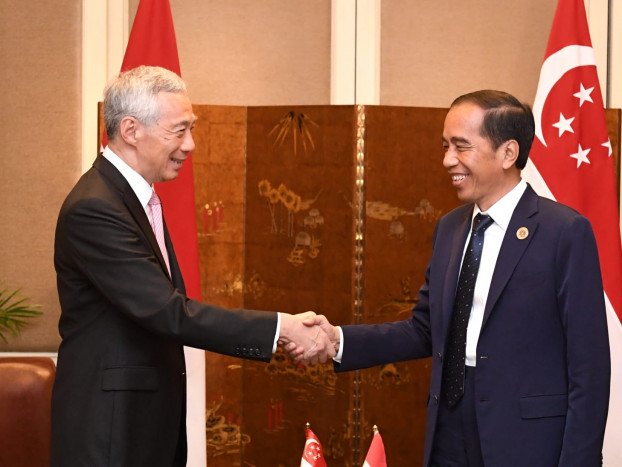Bertemu dengan PM Singapura, Jokowi Bahas Kondisi Myanmar