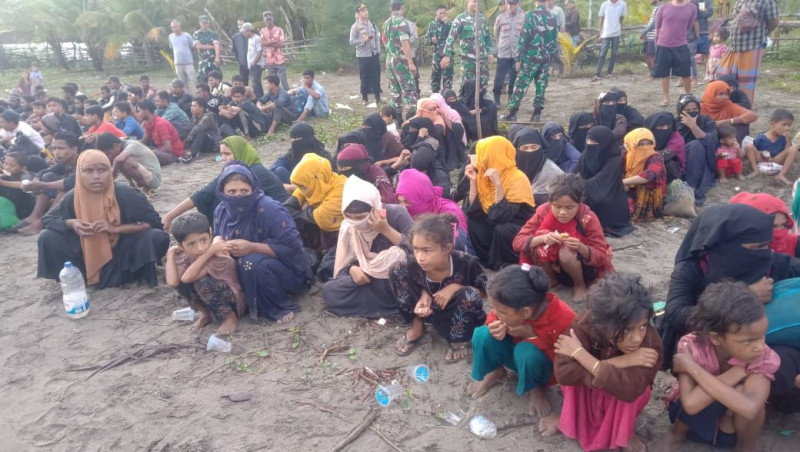 ASAR Humanity Bantu Makanan Bagi 230 Pengungsi Rohingya di Aceh Utara 