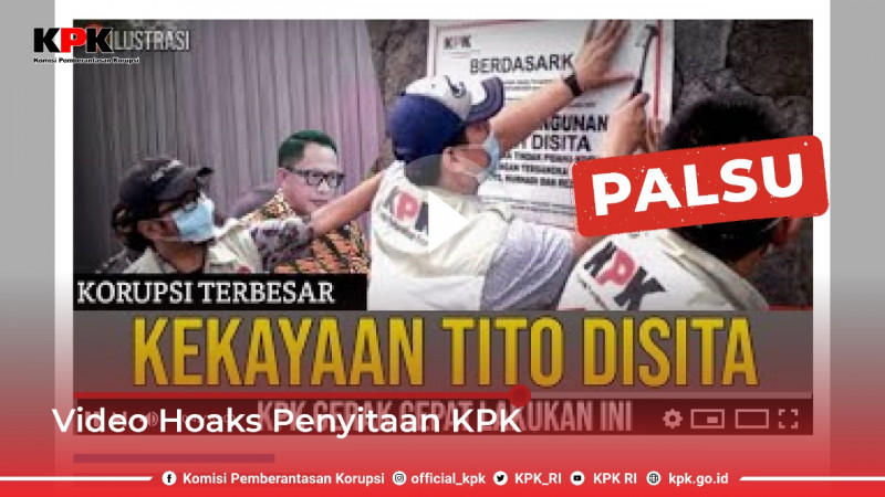 Viral Video Penyitaan Harta Tito Karnavian, KPK: Hoaks