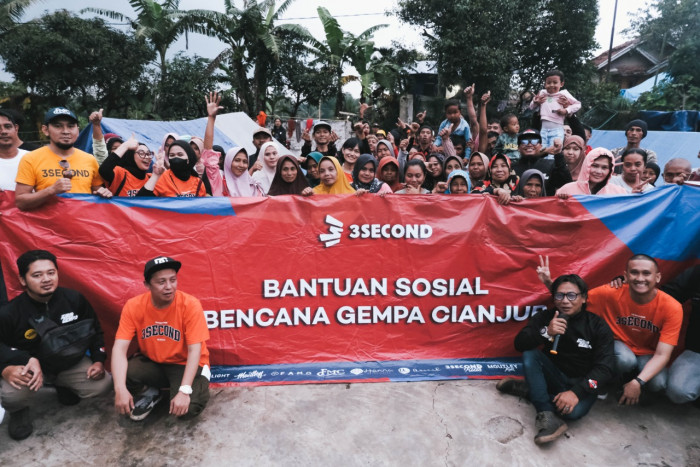 Program CSR 3Second Beri Bantuan untuk Korban Bencana Gempa di Cianjur 
