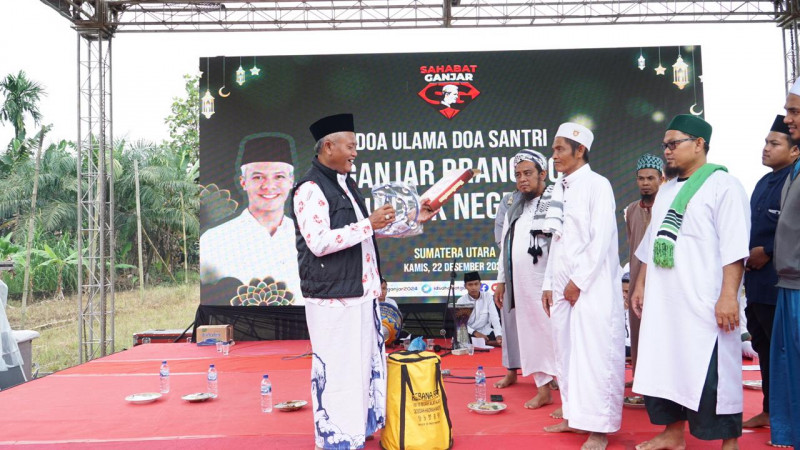 Sahabat Ganjar Hadiri Shalawat Akbar dan Doa Akhir Tahun 2022 di Sumut 