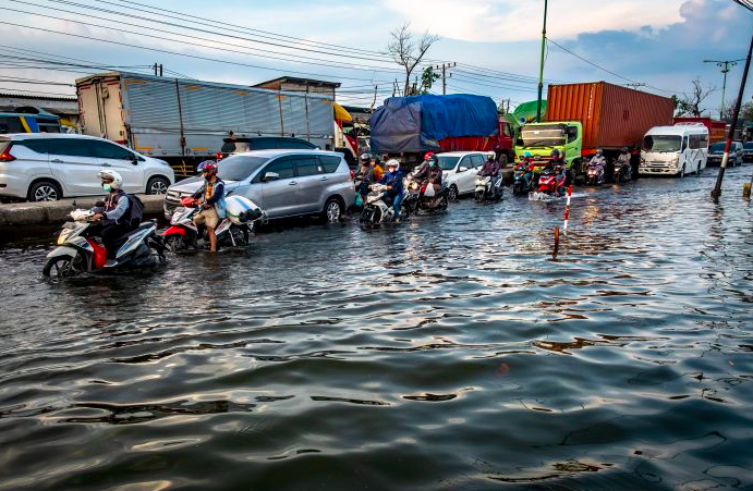 3 Kecamatan di Kabupaten Pinrang Terendam Banjir Rob