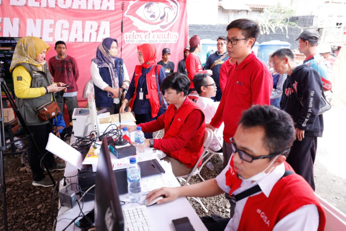 BIN Gandeng Dukcapil Bangun Posko Pembuatan Dokumen Kependudukan Korban Gempa Cianjur