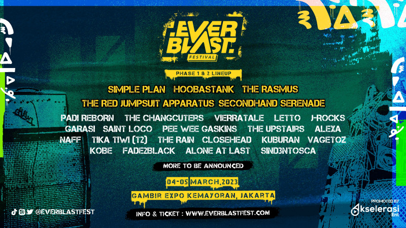 Inilah Penampilan Lineup Fase Kedua Everblast Festival 2023