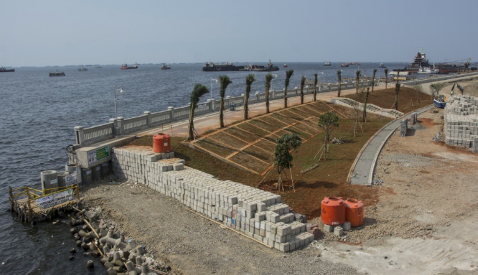 Tanggul Pantai di Kelurahan Kalibaru Dikonsepkan Jadi Ruang Ketiga