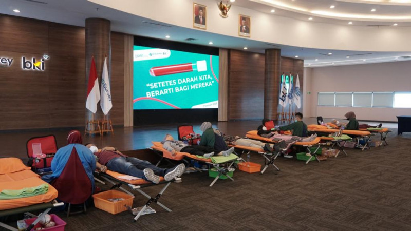 Gandeng PMI Jakarta Utara, PT BKI Gelar Aksi Bakti Sosial Donor Darah 