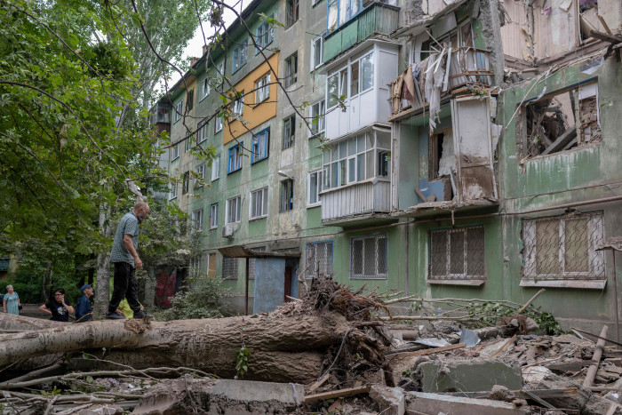Serangan Rusia Tewaskan Tiga Orang di Kota Kostiantynivka, Ukraina Timur