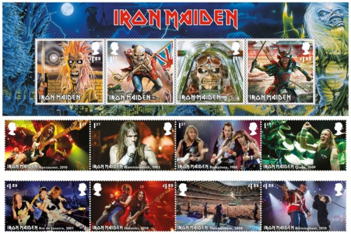 Prangko Edisi Iron Maiden Diluncurkan harganya Rp2,7 juta