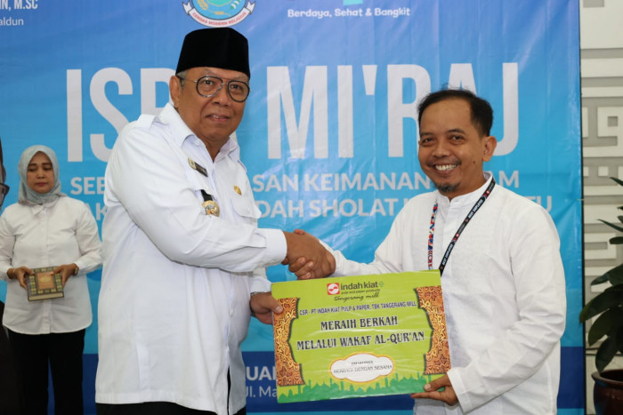 Peringati Isra Mi'raj, IKPP Tangerang Wakafkan Ratusan Mushaf Al Quran