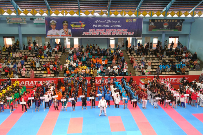 Jaring Potensi Atlet Karate, TNI AL Gelar Turnamen Karate Se-Sumatra