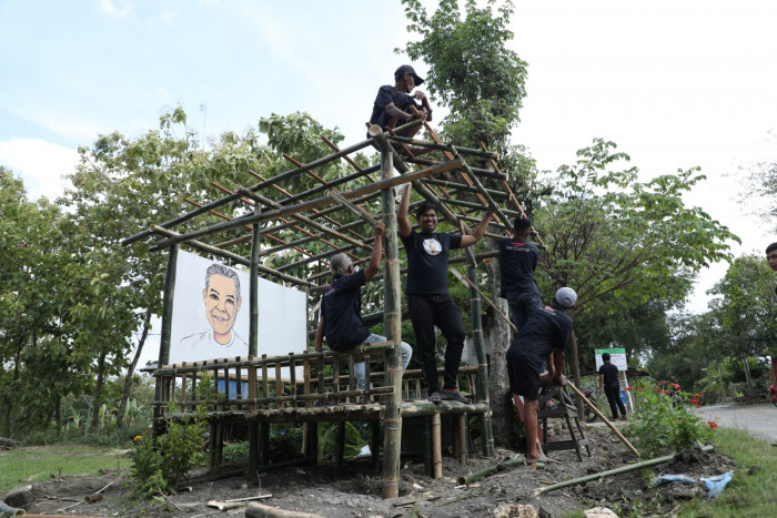 GMC Jatim Bangun Posko Rakyat dan Mural untuk Pemuda Berkreasi di Bojonegoro