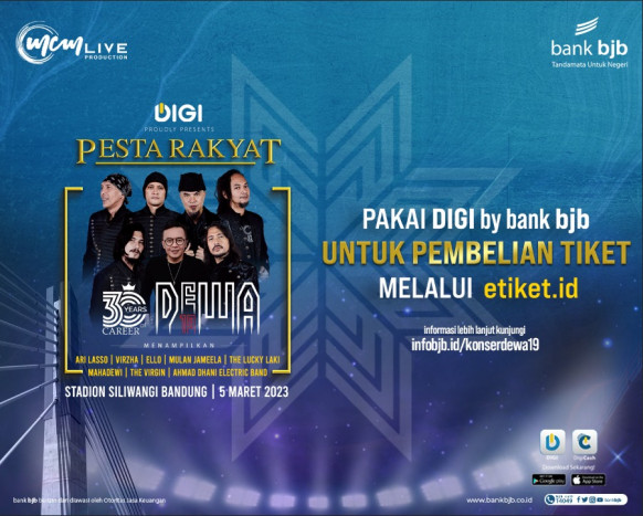 bank bjb Hadirkan Konser “Pesta Rakyat 30 Years Career Dewa 19’” di Bandung   