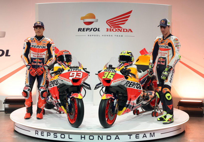 Repsol Honda Pamerkan Motor Baru Marquez Dan Mir