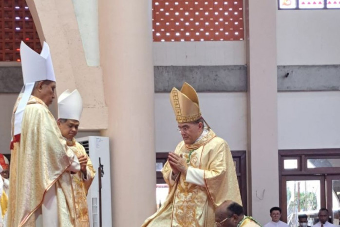 Duta Besar Vatikan Tahbiskan Yanuarius You sebagai Uskup Jayapura