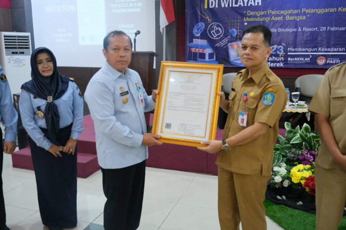 Kemenkumham Babel Edukasi Pencegahan Pelanggaran Kekayaan Intelektual di Kabupaten Bangka 