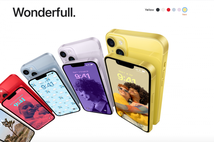 Apple Hadirkan Iphone 14 dan iPhone 14 Plus Warna Kuning