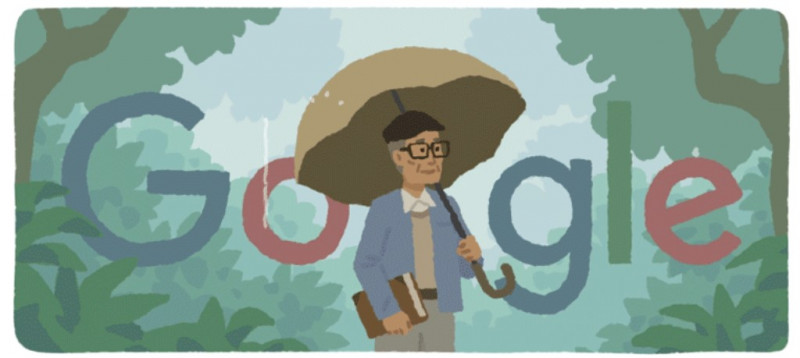 Google Doodle Rayakan  HUT Ke-83 Sapardi Djoko Damono